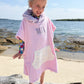 Strandponcho mit individueller Stickerei und Waffelmuster