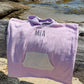 Strandponcho mit individueller Stickerei und Waffelmuster