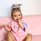 Blank Organic Cotton Colorblock T-Shirt Romper