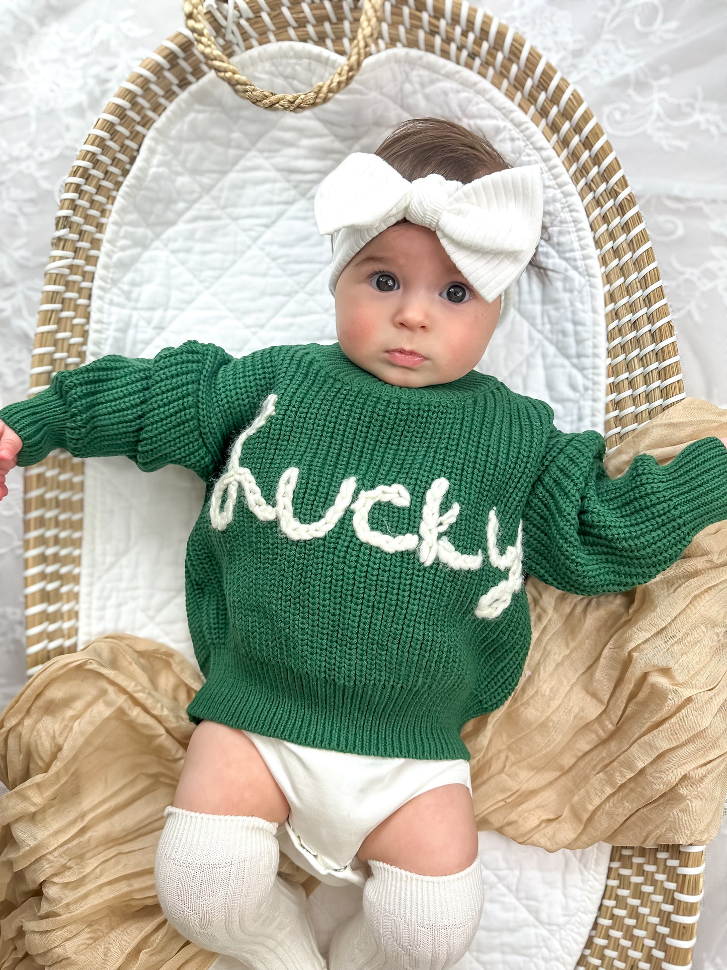 Lucky Hand Embroidered Sweater