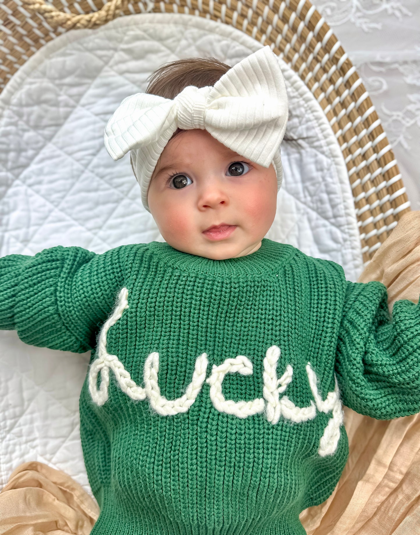 Lucky Hand Embroidered Sweater