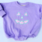 Pastel Gingham Jack-o-Lantern Crewneck Sweatshirt or Romper