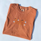 Adult Embroidered BOO Halloween Comfort Colors Tee