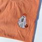 Adult Embroidered Iced Coffee Ghost Comfort Colors Tee - more colors