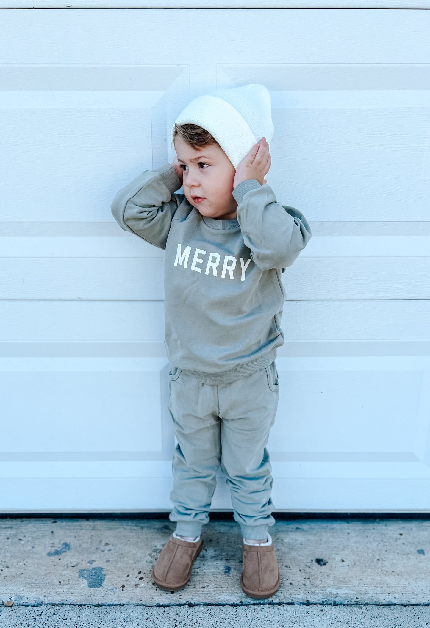 2-teiliges Jogginganzugset aus Bio-Baumwolle mit „Merry Graphic“-Print