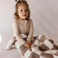 Plush Blanket | Mushroom Checkerboard