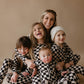 Bamboo Two Piece Pajamas | Black Checkerboard