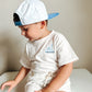 Custom Embroidered Sailboat Monogram Organic Cotton Shorts Set