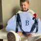 Custom Embroidered Seersucker Toddler Duffle Bag - Navy