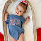 USA Daisy Oversized T-Shirt Romper
