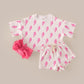 Shorts Set | Pink Bolts