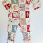 Christmas Patchwork Bamboo Pajamas - Zippy