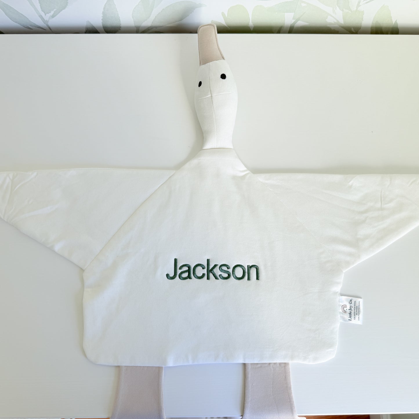 Custom Embroidered Modal Goose Lovey