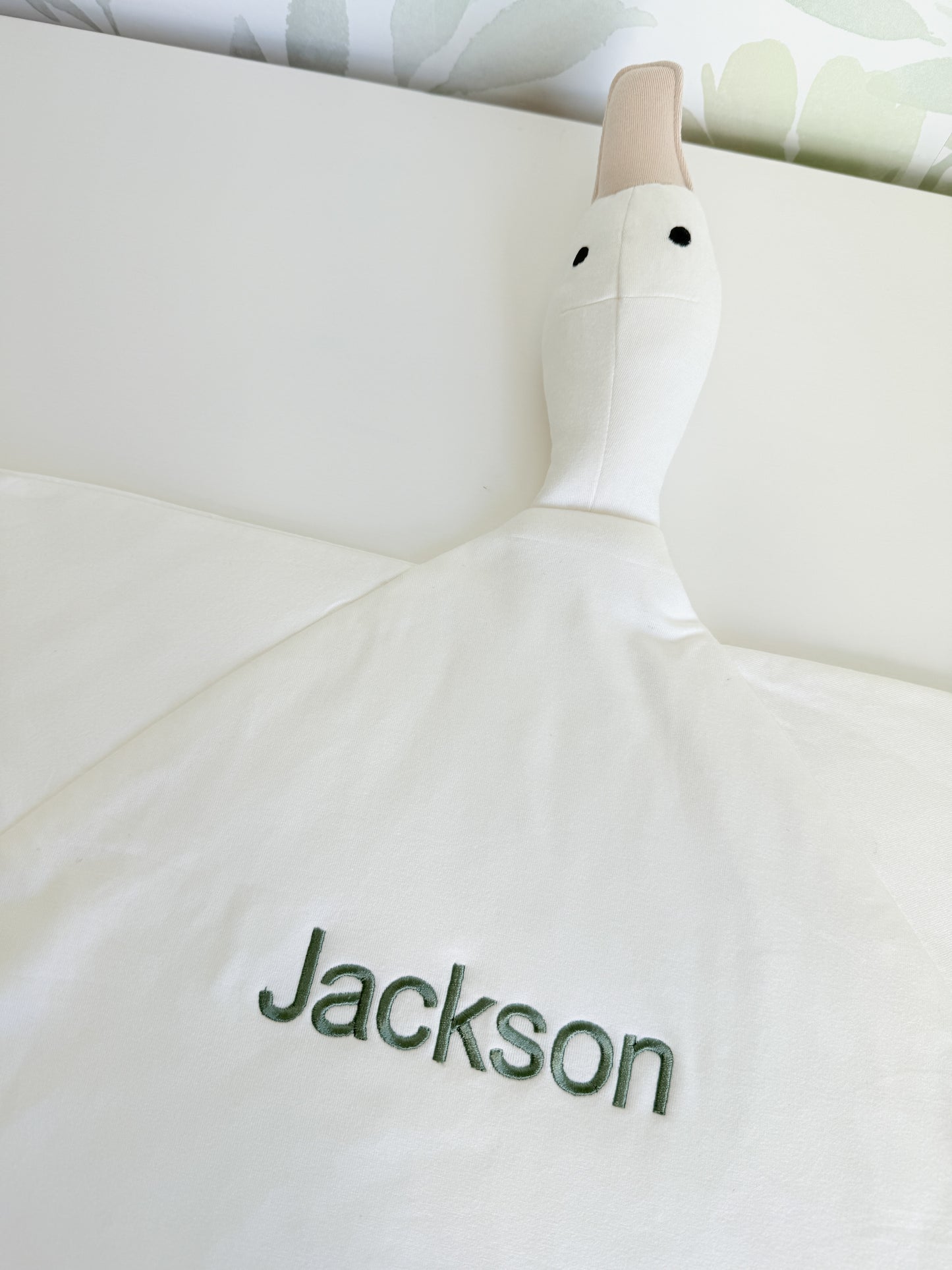 Custom Embroidered Modal Goose Lovey