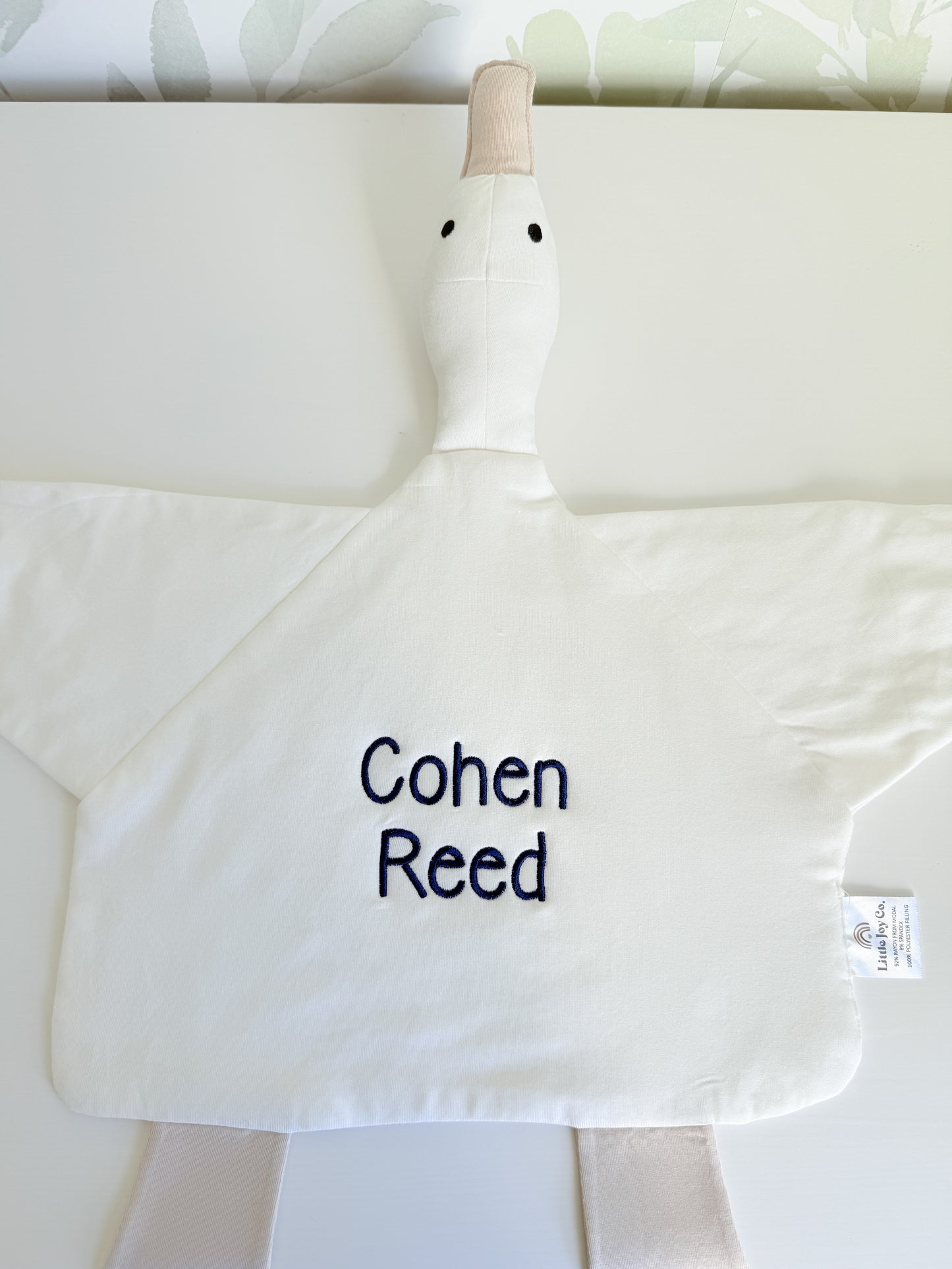 Custom Embroidered Modal Goose Lovey