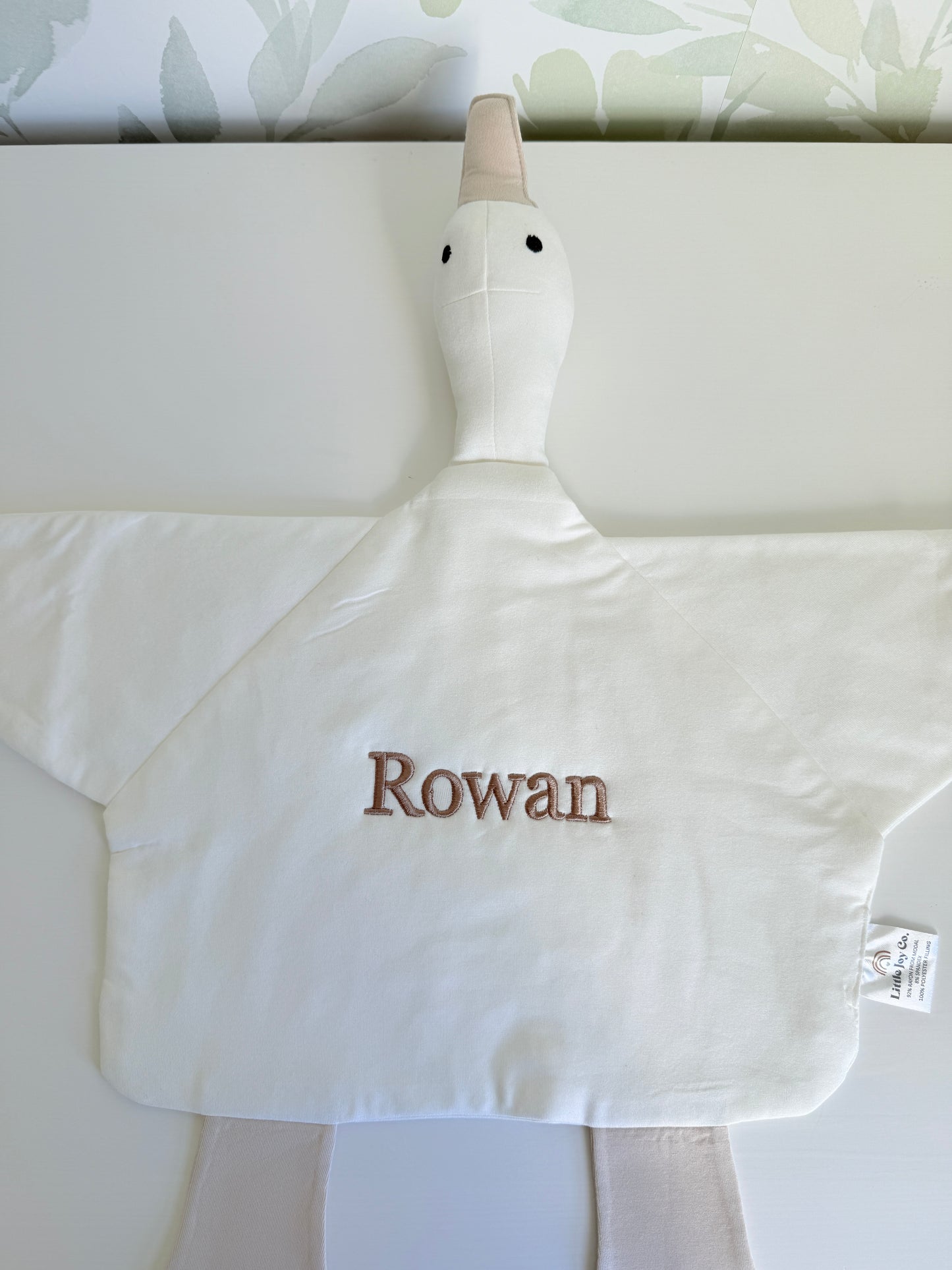 Custom Embroidered Modal Goose Lovey