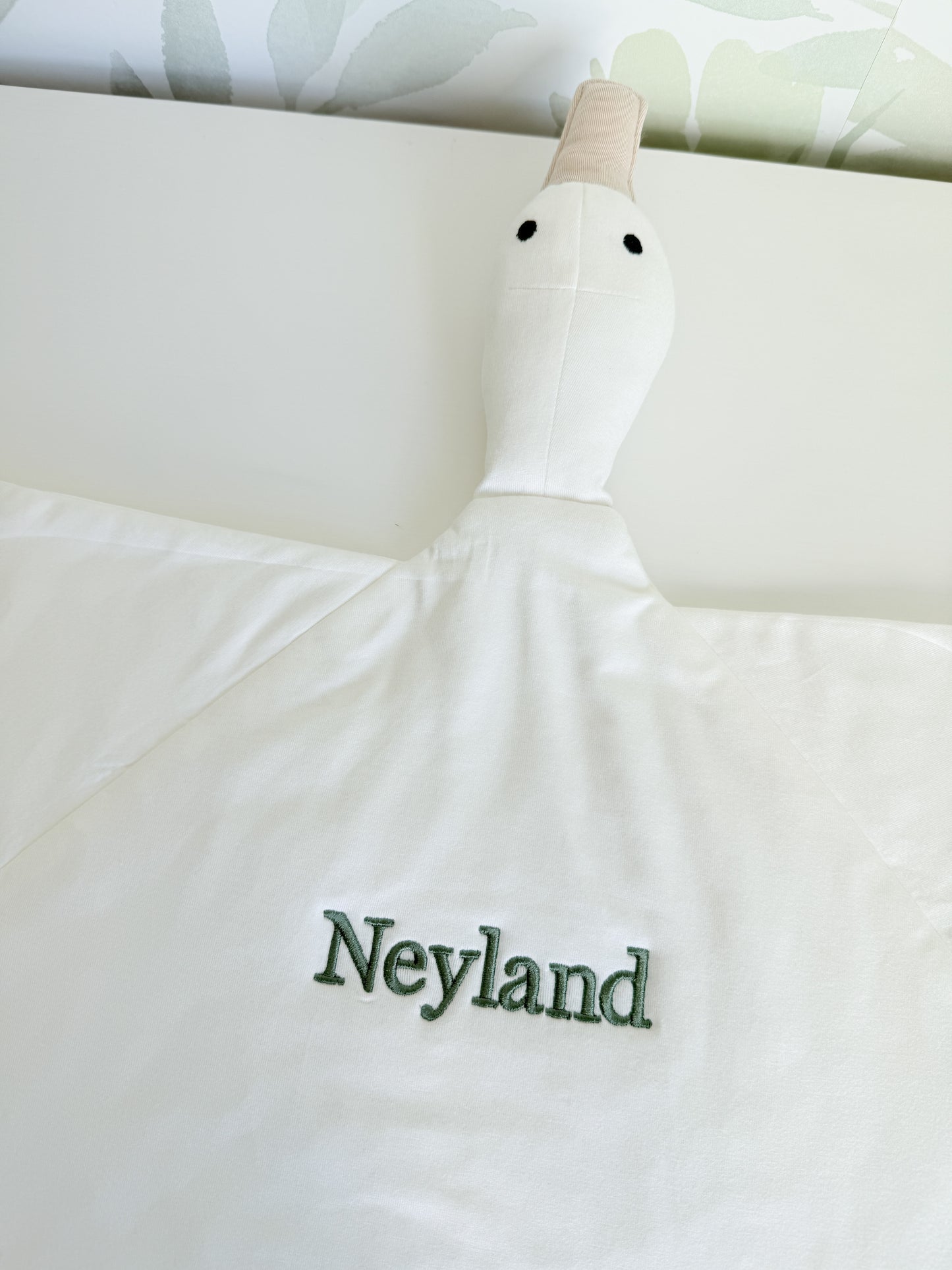 Custom Embroidered Modal Goose Lovey