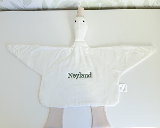 Custom Embroidered Modal Goose Lovey