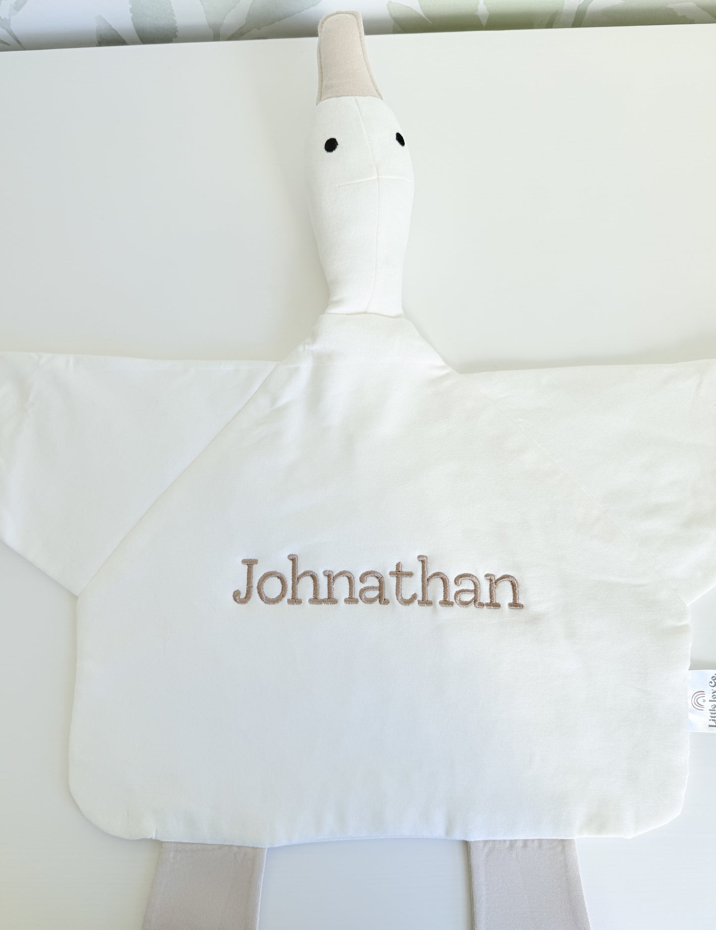 Custom Embroidered Modal Goose Lovey