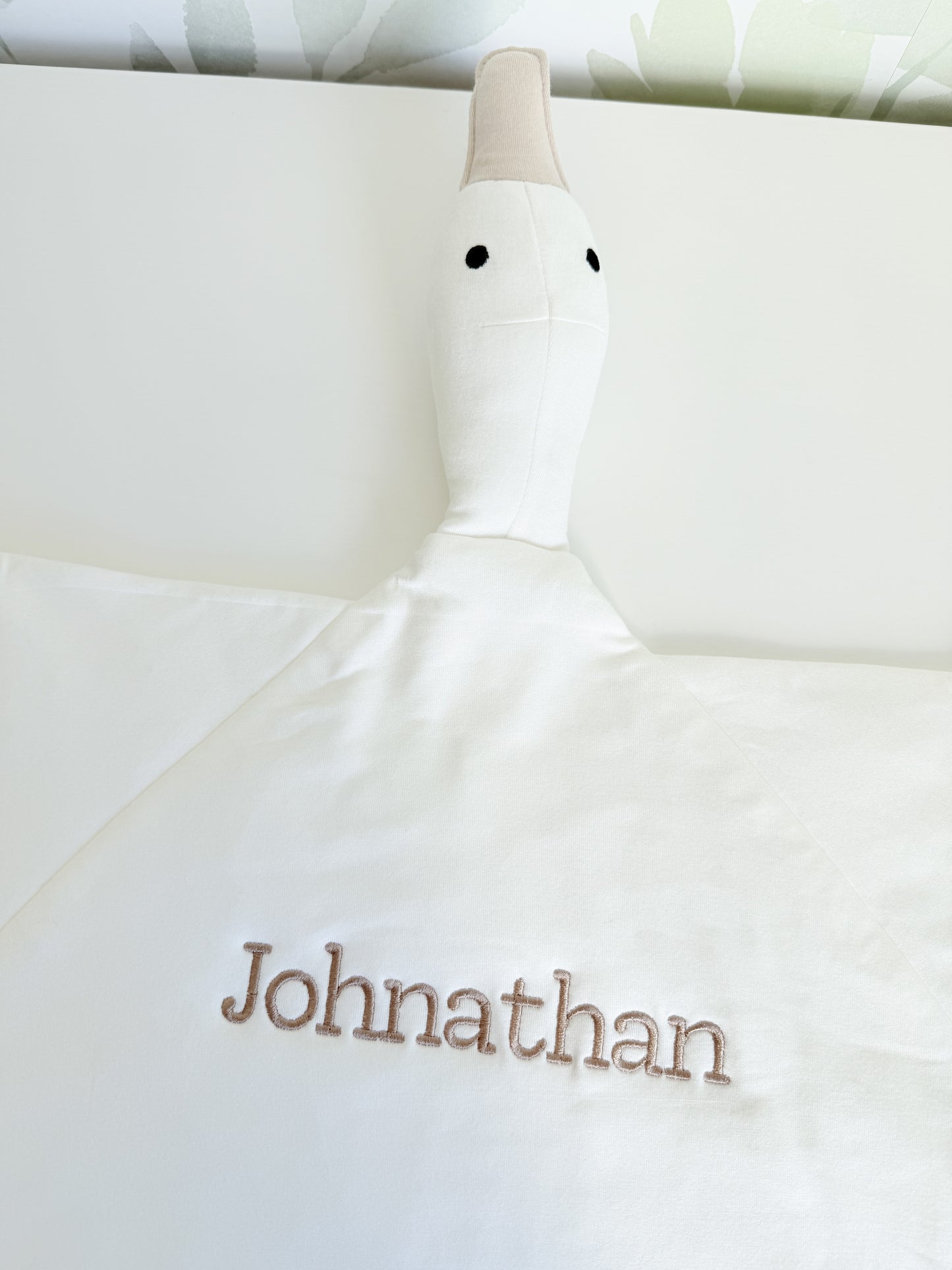 Custom Embroidered Modal Goose Lovey