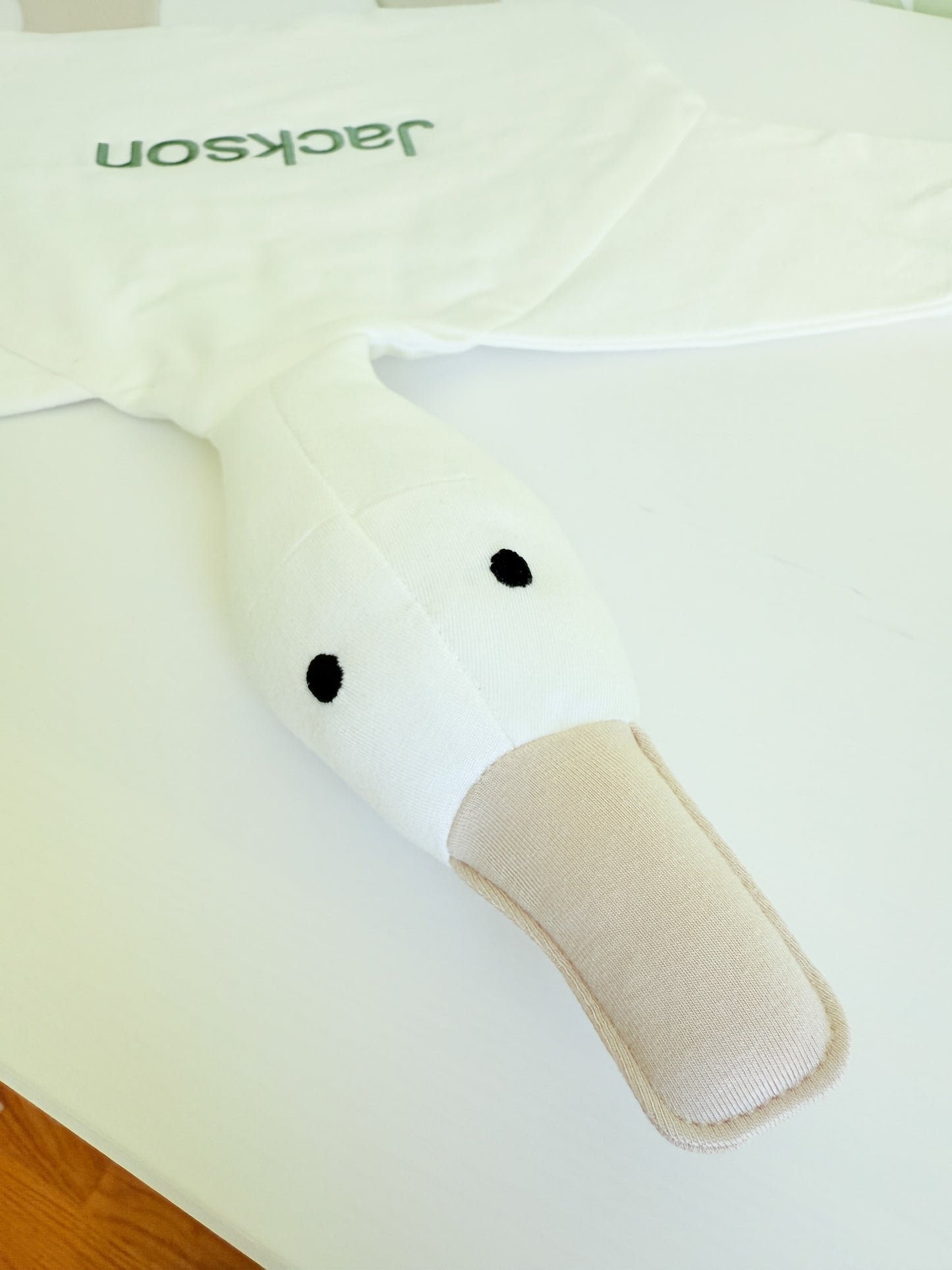 Custom Embroidered Modal Goose Lovey