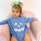 Pastel Gingham Jack O'Lantern Crewneck Sweatshirt or Romper