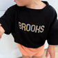 Custom Embroidered Black Oversized Tee or T-Shirt Romper - Neon Lettering