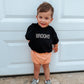 Custom Embroidered Black Oversized Tee or T-Shirt Romper - Neon Lettering