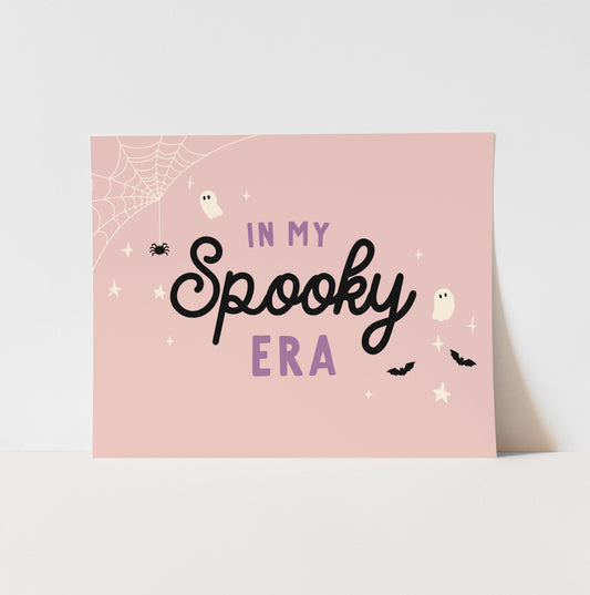 {Pink} In my Spooky Era Art Print