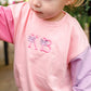 Custom Embroidered Colorblock Crewneck Sweatshirt or Bubble Romper