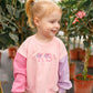 Custom Embroidered Colorblock Crewneck Sweatshirt or Sweatshirt Romper
