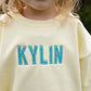 Custom Embroidered Crewneck Sweatshirt - Butter Yellow