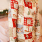 Christmas Patchwork Bamboo Christmas Pajamas - 2pc Set
