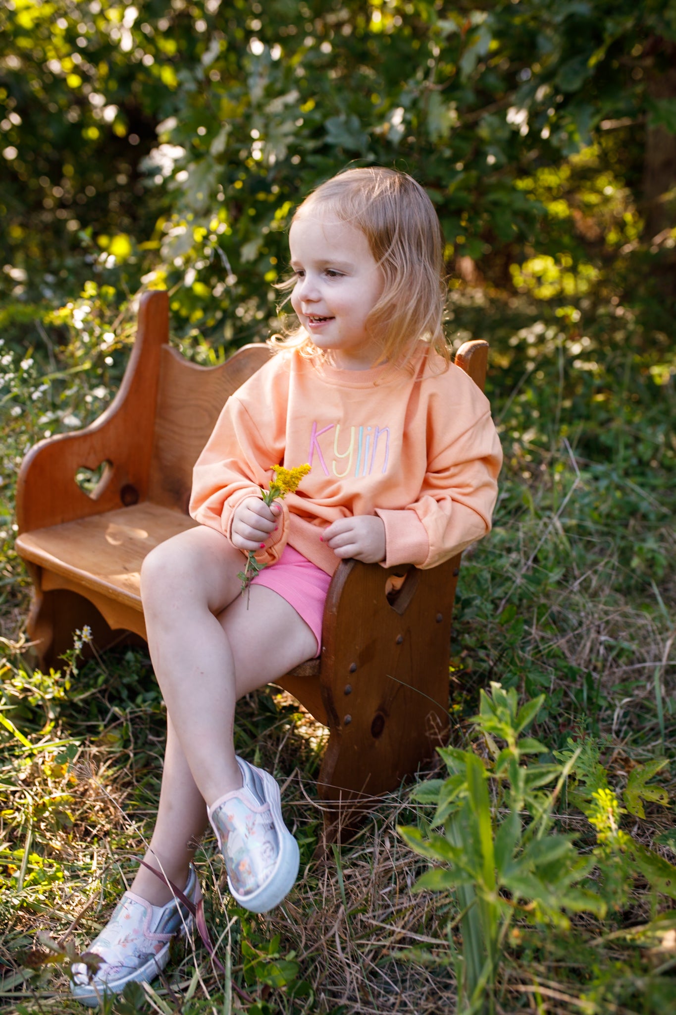 Custom Embroidered Creamsicle Tee, Bubble Romper or Sweatshirt