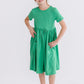 Kelly Green S/S Pocket Twirl Dress