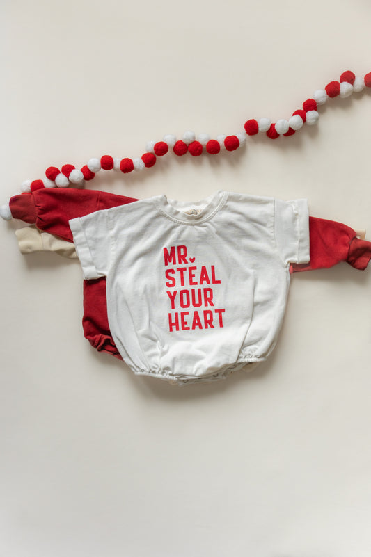 T-Shirt-Strampler „Mr. Steal Your Heart“