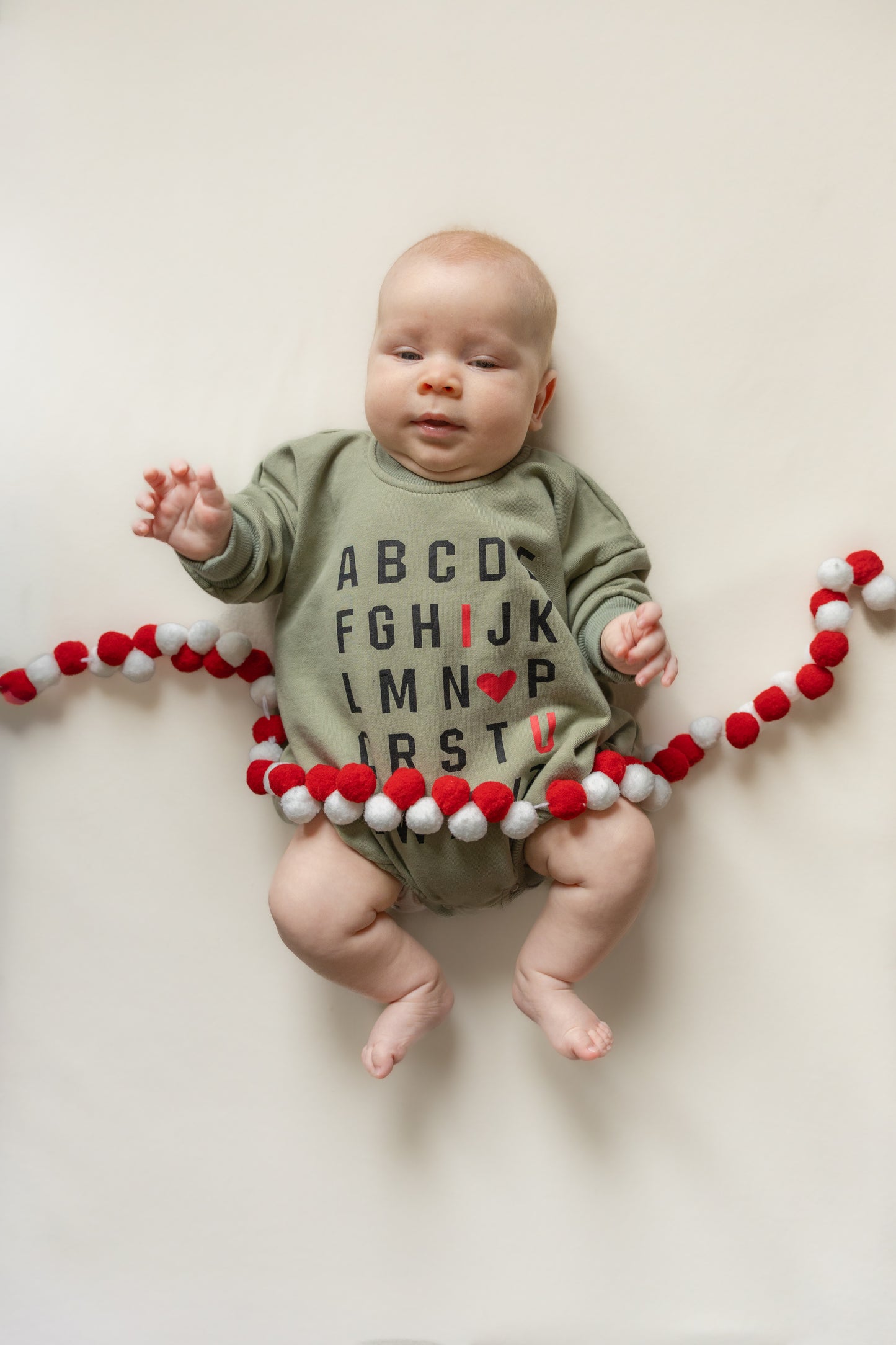 ABC I Love You Sweatshirt-Strampler - weitere Farben