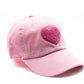 Light Pink Terry Heart Hat