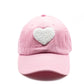 Light Pink Terry Heart Hat