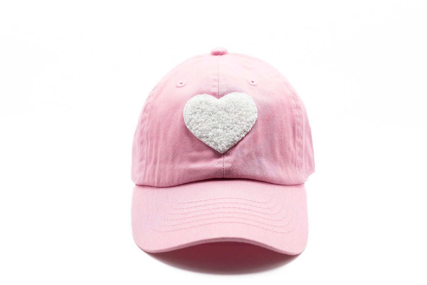 Light Pink Terry Heart Hat