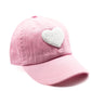 Light Pink Terry Heart Hat