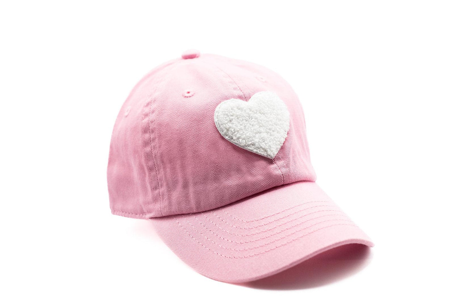 Light Pink Terry Heart Hat