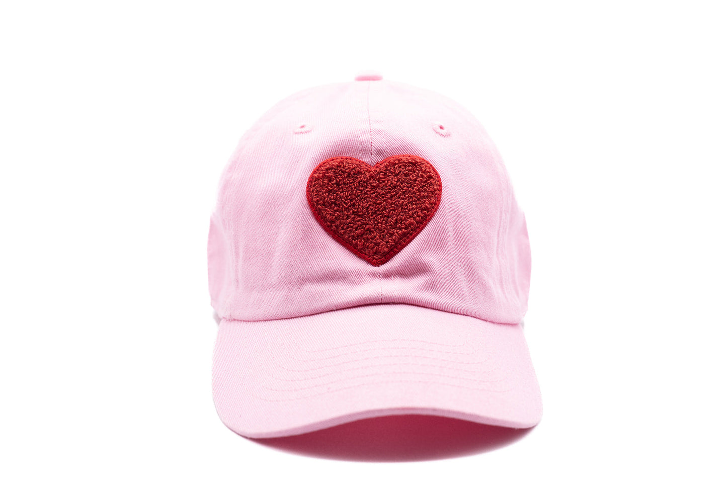 Light Pink Terry Heart Hat