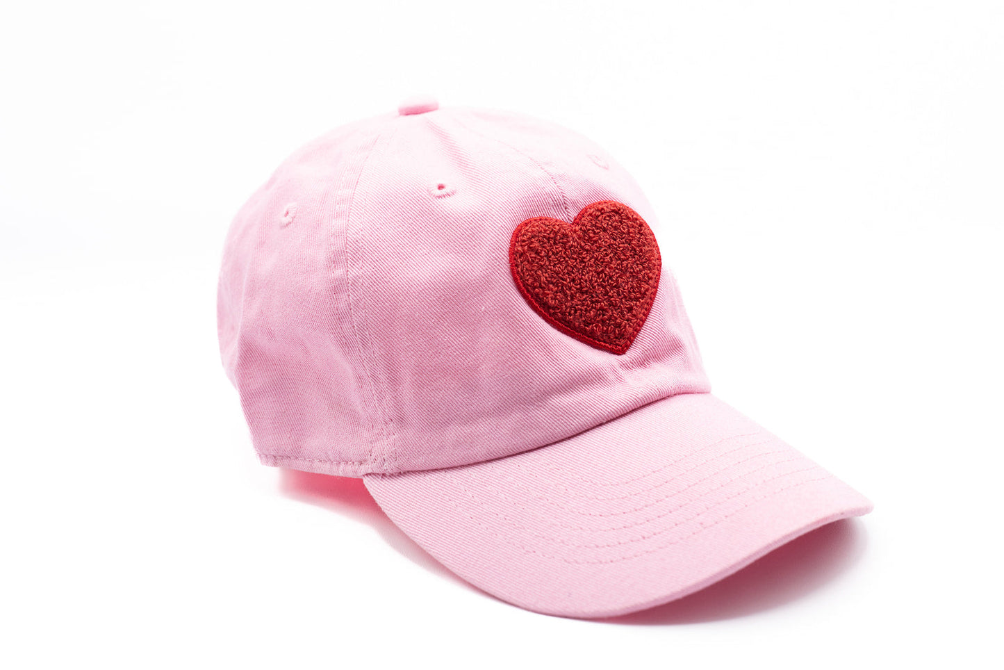 Light Pink Terry Heart Hat