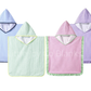 Strandponcho mit individueller Stickerei und Waffelmuster