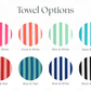 Custom Embroidered Cabana Stripe Beach Towel
