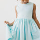 Aqua Tank Pocket Twirl Dress