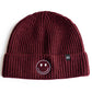Maroon Smiley Beanie