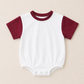 Custom Embroidered Organic Cotton T-Shirt Romper - Football Team Spirit