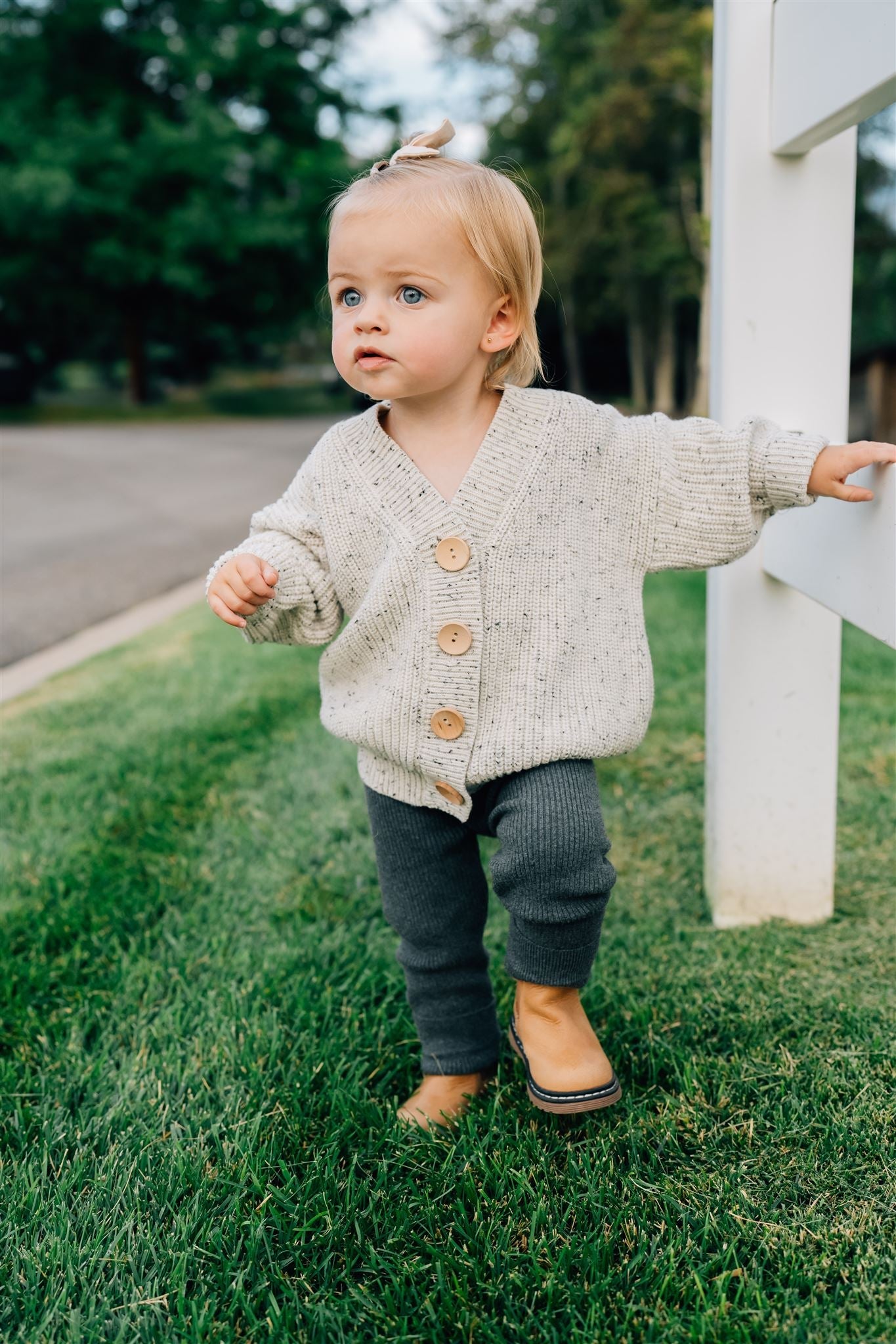 Charcoal Knit Leggings